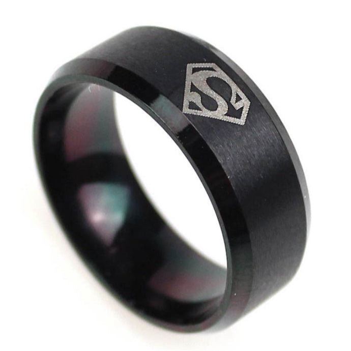 Stainless Steel Rings Superman Ring