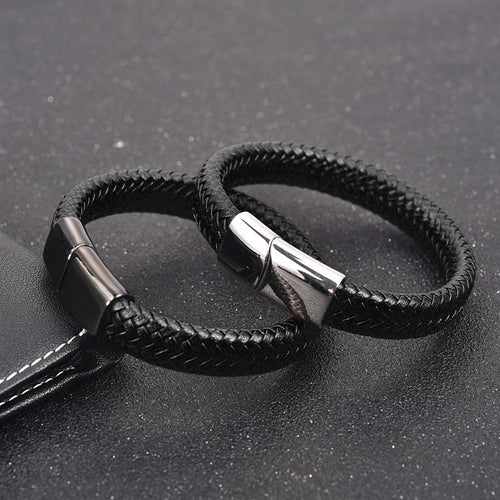 Braided Leather Bracelet X
