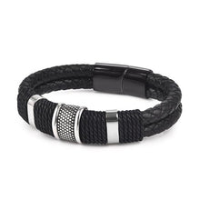 Load image into Gallery viewer, Braid Woven Black/Brown Leather xx