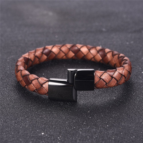 Leather Bracelets Woven X