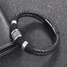 Load image into Gallery viewer, Genuine Leather Bracelet  Black / Brown / Blue /Red Color xx