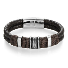Load image into Gallery viewer, Genuine Leather Bracelet  Black / Brown / Blue /Red Color xx