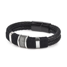 Load image into Gallery viewer, Genuine Leather Bracelet  Black / Brown / Blue /Red Color xx
