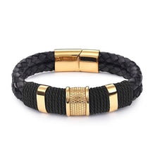 Load image into Gallery viewer, Genuine Leather Bracelet  Black / Brown / Blue /Red Color xx