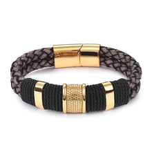 Load image into Gallery viewer, Genuine Leather Bracelet  Black / Brown / Blue /Red Color xx