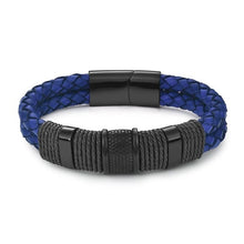 Load image into Gallery viewer, Genuine Leather Bracelet  Black / Brown / Blue /Red Color xx