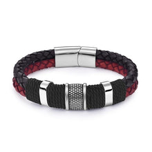 Load image into Gallery viewer, Genuine Leather Bracelet  Black / Brown / Blue /Red Color xx
