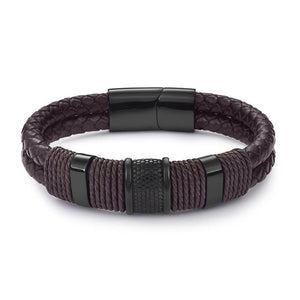 Genuine Leather Bracelet  Black / Brown / Blue /Red Color xx