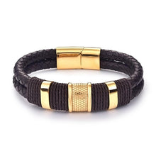 Load image into Gallery viewer, Genuine Leather Bracelet  Black / Brown / Blue /Red Color xx